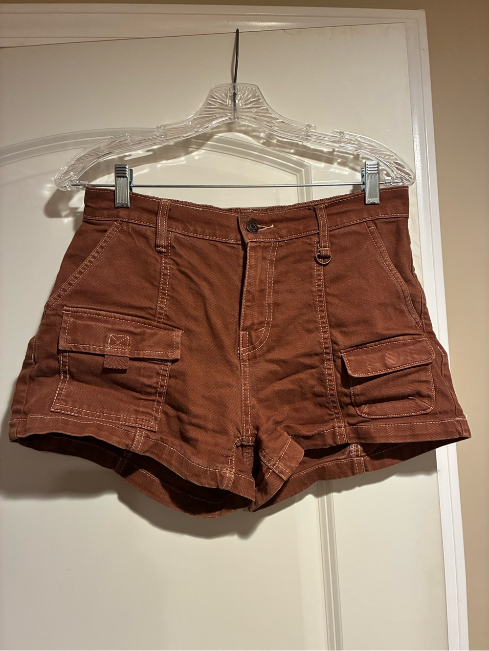wild fable Rust-Tone Cargo Shorts mid-rise